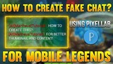 How to Create Clickbait Chat Thumbnail - Mobile Legends | Android Pixellab