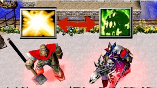 《Warcraft 3》，如果圣骑士和死亡骑士互相学习对方的技能，谁能够战胜这对组合？