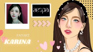 MENGGAMBAR FANART KARINA AESPA