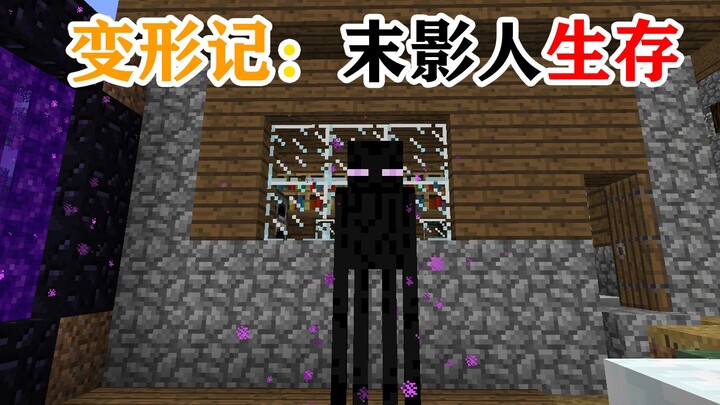 MC, saat kamu berubah menjadi Enderman dan memperoleh kemampuan khusus dari si hitam! Bagaimana kamu