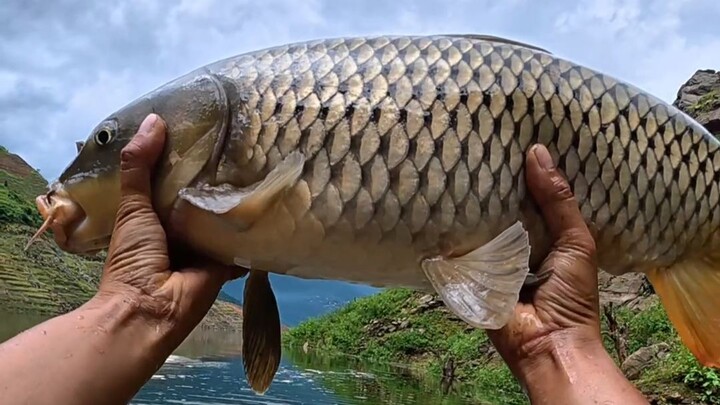 Angin telah berlalu, hujan pun berhenti, akhirnya saya berhasil menangkap ikan!