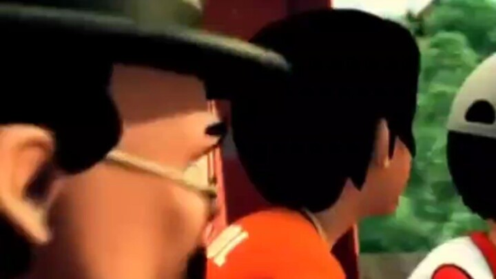 upin ipin bertemu dengan doraemon