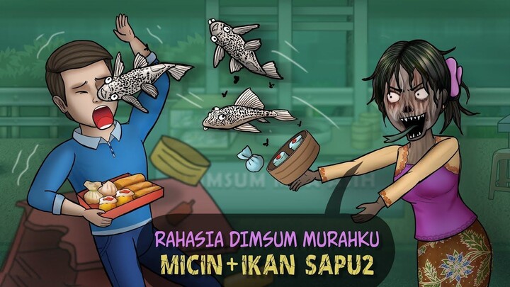 Dimsum Andy vs Mbak Asih - Kuliner Lezat vs Murahan #HORORKOMEDI _ Kartun Hantu