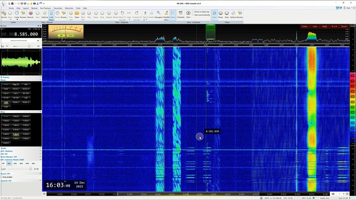 8585 Khz  -Syrian Turkye militia probably