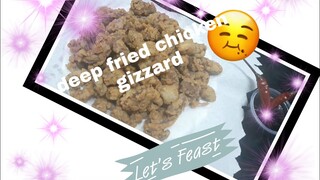 Philippines street food proven  / deep fried chicken gizzard