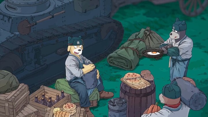 The 1/72 "Iron Ear" scenario model of the camping cooking team is completed, and the New Year's Day 