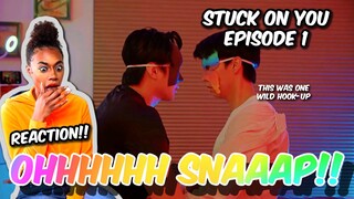 THE HOOK UP THAT NEVER ENDED?? | STUCK ON YOU | EPISODE 1: MASK FOR MASK | REACTION + ENG SUBS
