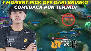 1 MOMENT PICK OFF DARI BRUSKO, COMEBACK PUN TERJADI! - RRQ HOSHI vs LILGUN Game 2 - #KBreakdown