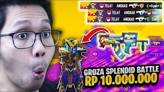 REVIEW GROZA RP 10.000.000 SPLENDID BATTLE! K1LL MESSAGE NYA MANTAP! - PUBG MOBILE