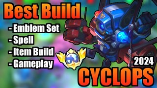 CYCLOPS BEST BUILD 2024 | TOP 1 GLOBAL CYCLOPS BUILD | CYCLOPS - MOBILE LEGENDS | MLBB