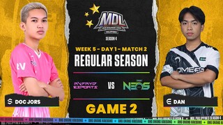 MDL PH S4 - W5D1 - RVYD VS OMGN - GAME 2