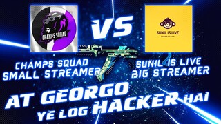 Champs Squad vs Sunil Is Live😂GALAT MAAR Rhe Ye Log😂3v4 at Georgo  PUBG Mobile Highlights 2020