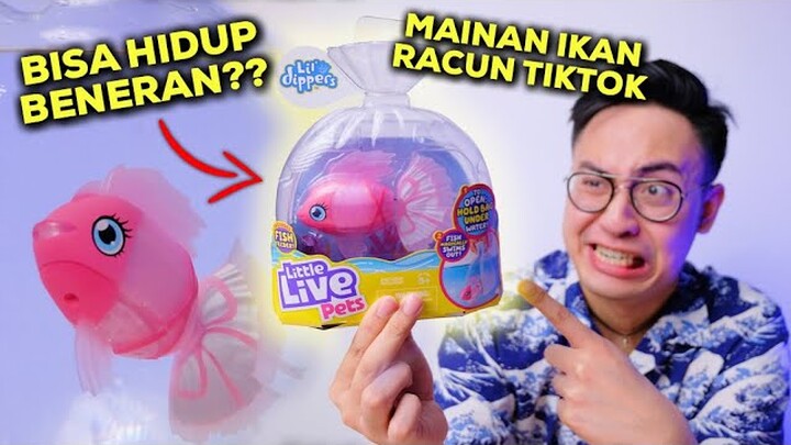 RACUN TIKTOK! IKAN INI BISA HIDUP BENERAN! | LITTLE LIVE PETS LIL' DIPPERS FISH UNBOXING & REVIEW