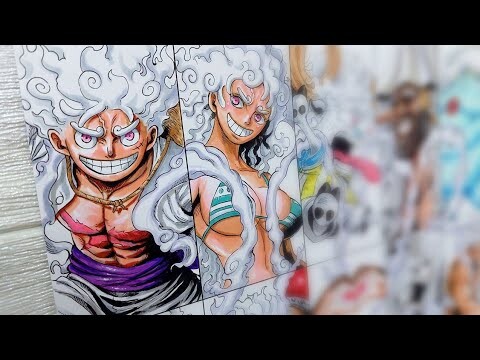 Last Drawing 2023 | Mugiwara Pirates in Gear 5 | Version 3 | One Piece | ワンピース