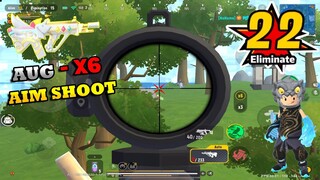 Super power of AUG + 6x scope NO RECOILD | 2 MAN SQUAD | SOUTH SAUSAGE MAN