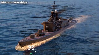 Modern Warships: JS KURAMA gameplay. online match
