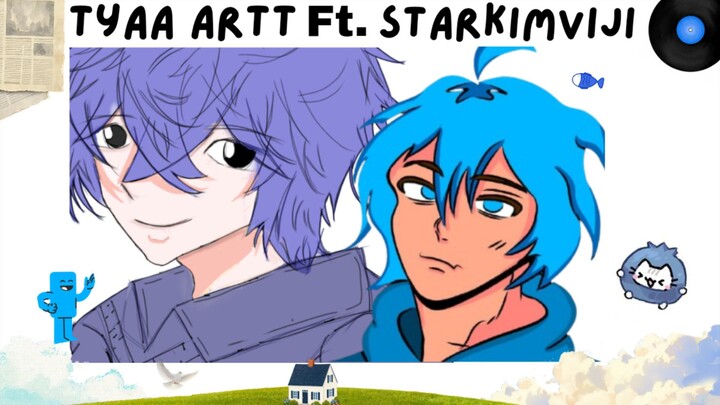 FIRST TIMEE COLLAB ART SAMA TEMEN SMA?!,Ft.Starkimviji,Ada OC KU?!