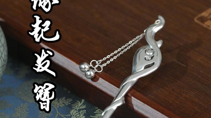 Superb silver jewelry restoration: the pearl hairpin of the White Snake Lady
