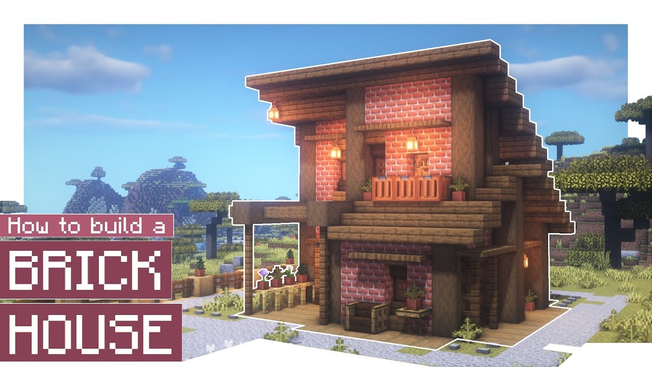 Minecraft: How to build a Brick House! - Bilibili