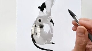「有趣的水墨画分享给你」