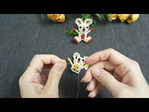 Beaded koala bear keychain 2/2#kết cườm chú gấu Koala làm móc treo chìa khoá #ビーズのコアラのキーホルダー#Brelok