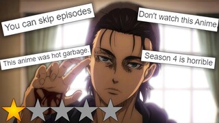 Reading 1 Star Attack On Titan Reviews