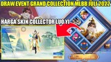 DRAW EVENT GRAND COLLECTION MOBILE LEGENDS BULAN JULI 2022 | HARGA SKIN COLLECTOR LUO YI MLBB