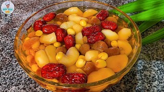 Cách nấu CHÈ CỦ NĂNG HẠT SEN thơm mát bổ dưỡng | Bếp Của Vợ