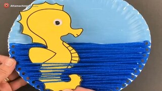 paper plate ocean craft