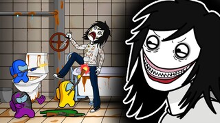 JEFF The KILLER vs. AMONG US Crewmates | Creepypasta House | Toonz Animation