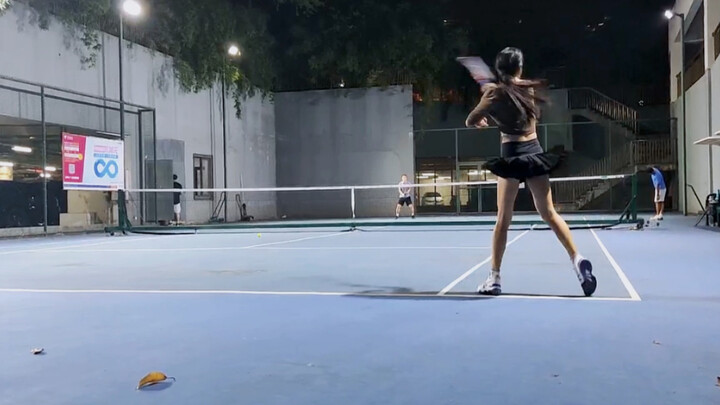 Playing Tennis [Sound of Hitting the Ball | No BGM]