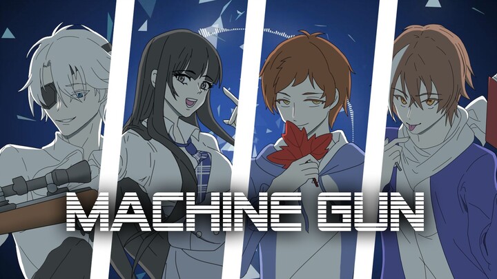 【Handwritten Meme/Goose and Duck Killing/Anchor Group Portrait】Machine Gun