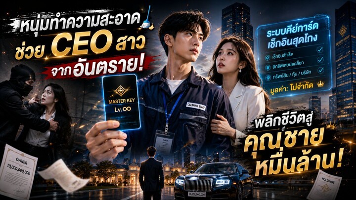 หนุ่มทำความสะอาดช่วย CEO สาวจากอันตราย เปิดระบบคีย์การ์ดเช็กอินสุดโกง พลิกชีวิตส