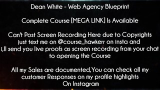 Dean White Course Web Agency Blueprint download