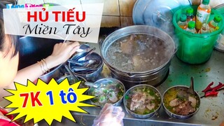 Bất ngờ Quán Hủ Tiếu Bà Sẩm Ngon và Rẻ nhất Miền Tây 7K/1 tô