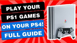 How To Play PS1 Games On PS4 Jailbreak 7.02 Or Lower