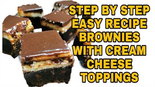 BROWNIES CREAM CHEESE TOPPINGS Lhynn Cuisine