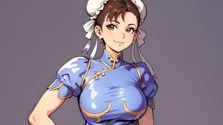 Hot Anime 3D AI Chun Li Joins the Trend Bling Bang Bang @Mythasygirls Wifuanime 😍😘