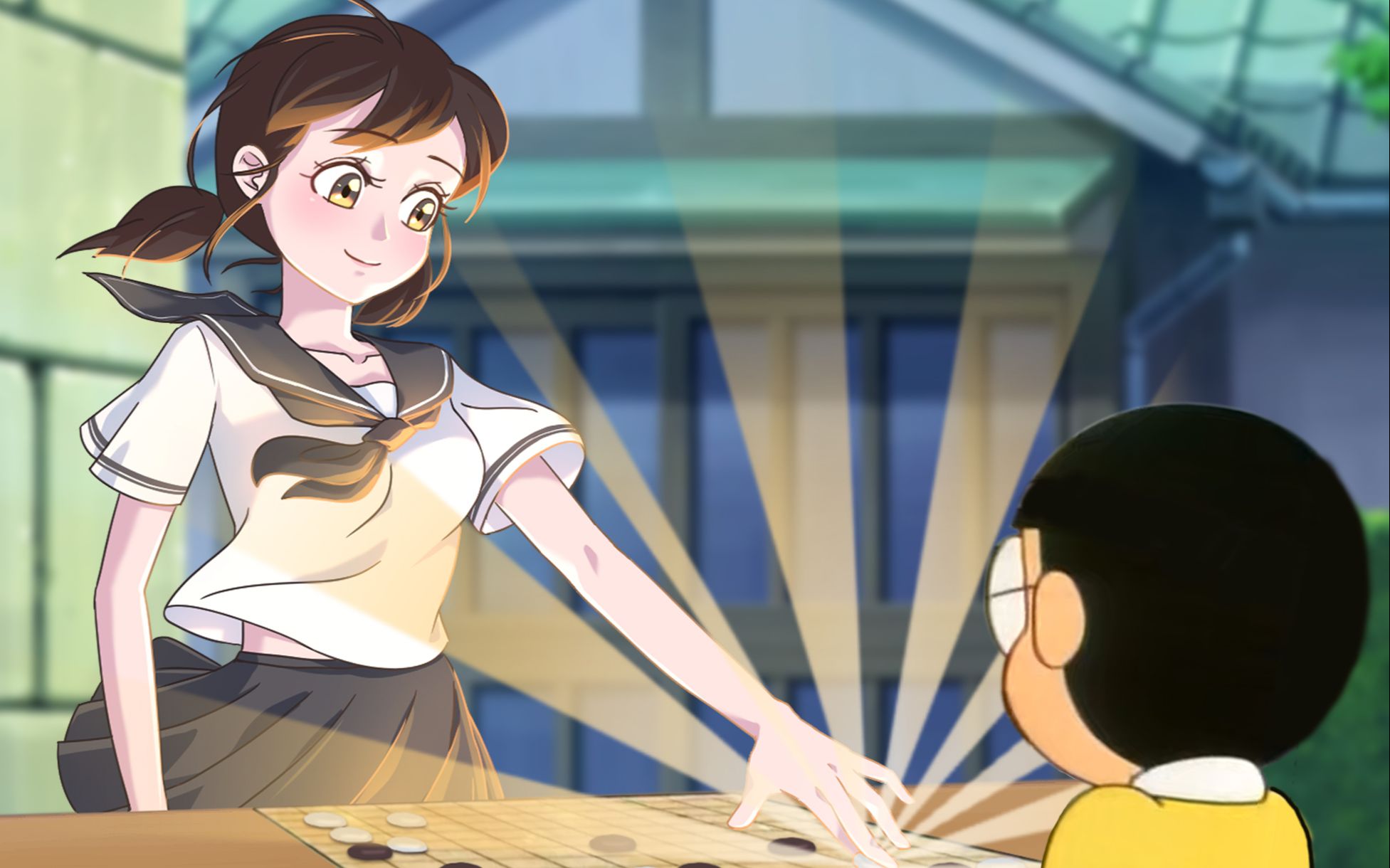Nobita Go girl Shizuka? This hand? Brilliant? skilled?