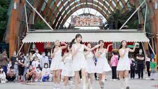 【ست فتيات جميلات】 الاستماع جيدًا - GFRIEND (كيبوب في مكان عام، مسرح مشترك في حديقة سينتشنغ الترفيهية