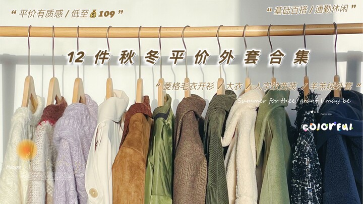 162/51kg 12-Piece Autumn/Winter Outerwear Sharing | 109-299 Yuan | Autumn/Winter Lean-Free Outfits/P