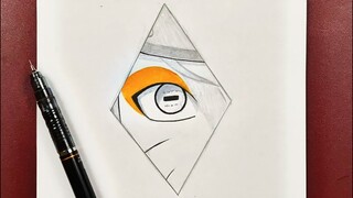 Easy to draw | how to draw naruto’s eye step-by-step