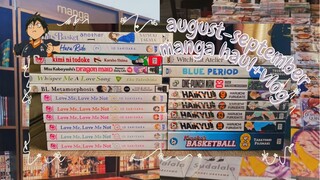 august-september manga haul + vlog // evergarden.a