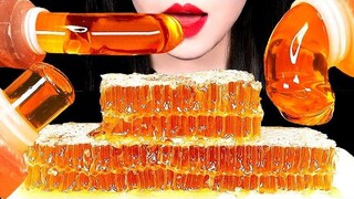 ASMR HONEY JELLY RAW HONEYCOMB น้ำผึ้ง Jelly Honeycomb Honey Mukbang EATING SOUNDS MUKBANG ZOEY ASMR