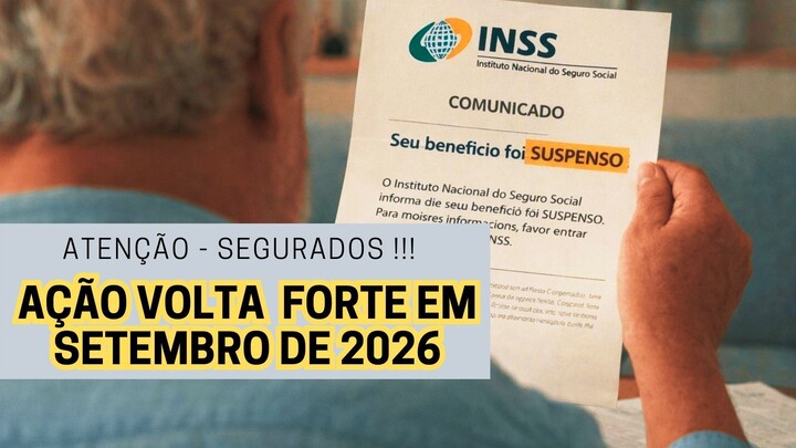 ALERTA NO INSS BLOQUEIOS E SUSPENSÕES VOLTAM HOJE, 01092026!