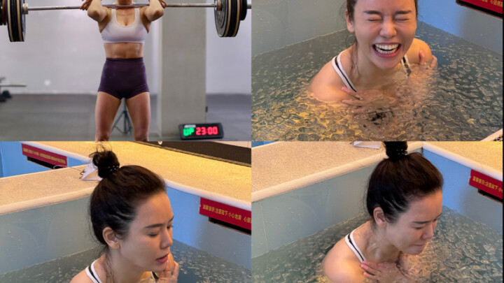 Đau đớn hơn cả tập luyện chính là ngâm đá lạnh, mỗi giây đều là sự hành hạ.