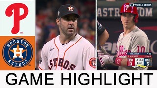 Houston Astros vs. Philadelphia Phillies (10/28/22) WORLD SERIES Game 1| MLB Highlights (Set 5)