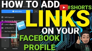 HOW TO ADD LINKS ON YOUR FACEBOOK PROFILE | #shorts