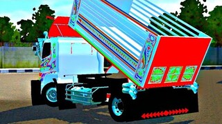 💥มอดเกมบัส💥รถดั้มหกล้อรุ่นใหญ่ ฮีโน่500 ลายไทยโครตสวย🇹🇭| Bus simulator Indonesia modbussid