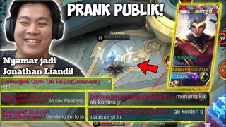 PRANK Nyamar jadi Jonathan Liandi Si KANG FREESTYLE! EPIC COMEBACK AUTO FREESTYLE BOSS WKWK - MLBB